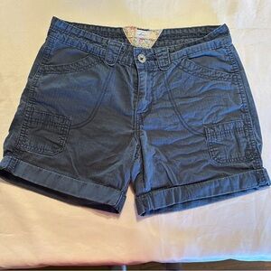 Levi's Dark Blue Women's Cuffed Cargo Shorts